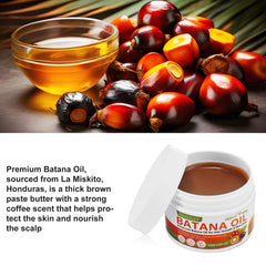 UGEIZFLD batana oil bottle label closeup highlights unscented pure formula for all hair types.