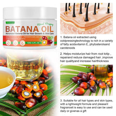 UGEIZFLD batana oil hair end treatment demonstrates shine and smoother lengths.