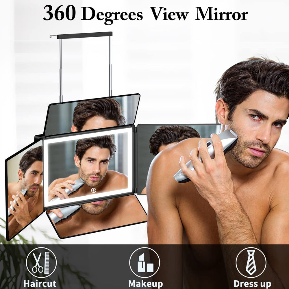 UHdod LED light with 3 color modes for accurate makeup and grooming.