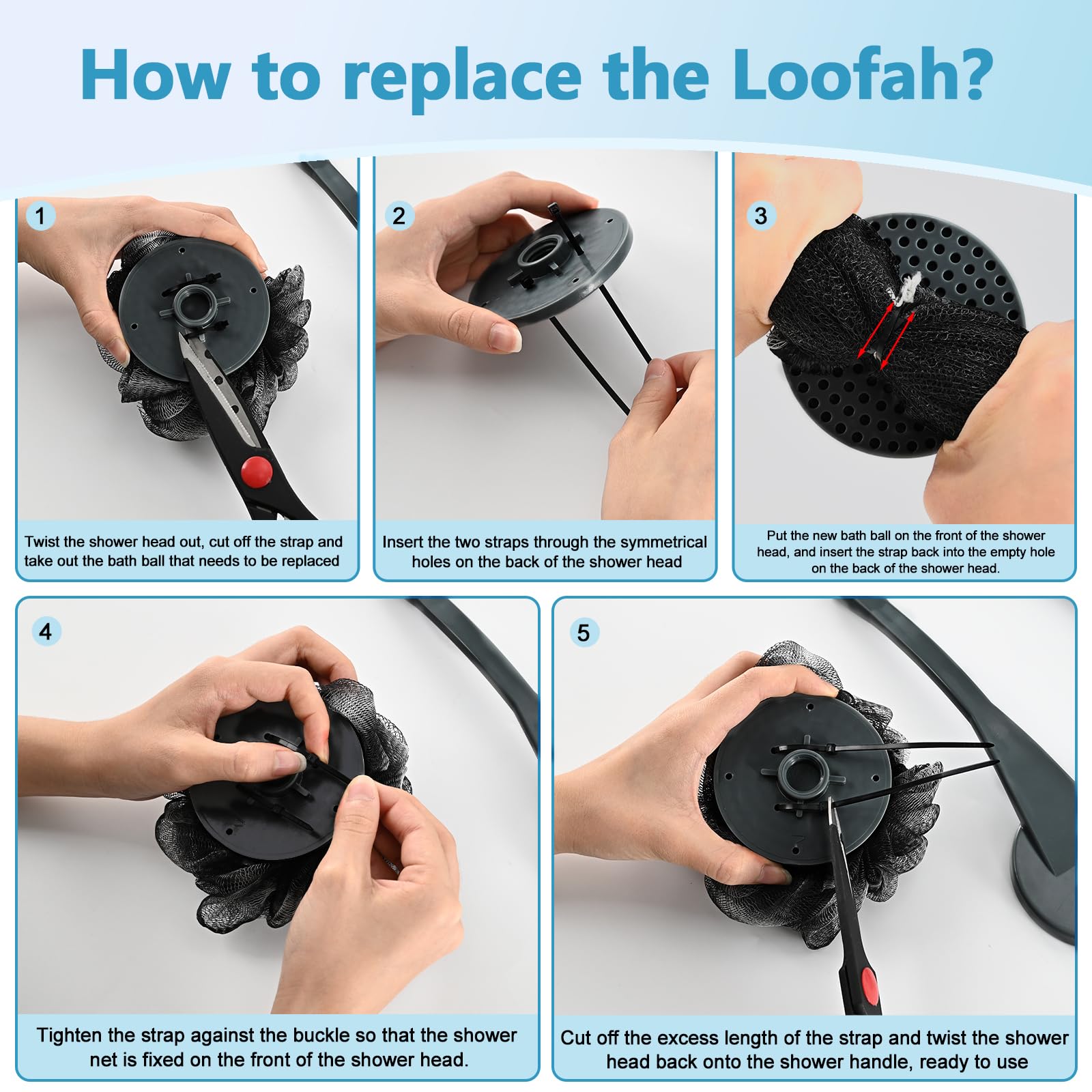 UHIAGREE ergonomic grip ensures secure hold in the shower