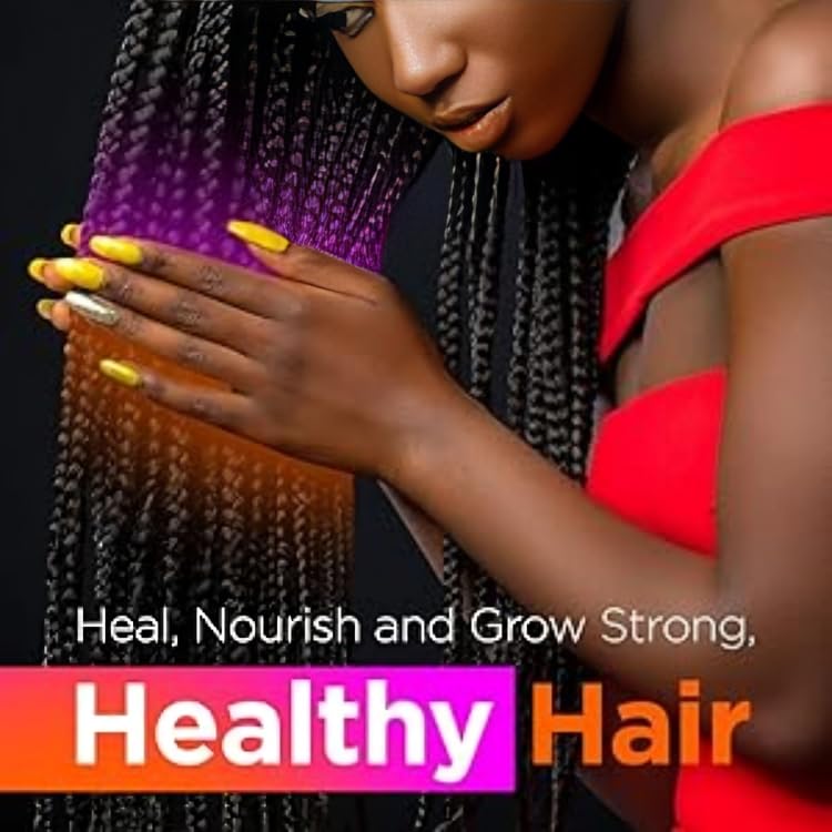 Uhuru Naturals ChadianChebe powder on long hair showing potential for fullness.
