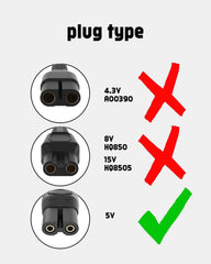 uijino mg7910-49 charger usb connector with 5V power for cordless trimmer