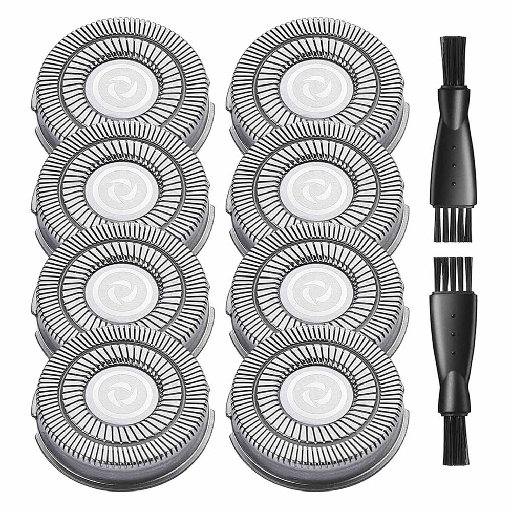 uijino Pitbull replacement heads 8-pack close-up for precise, comfortable shaving.