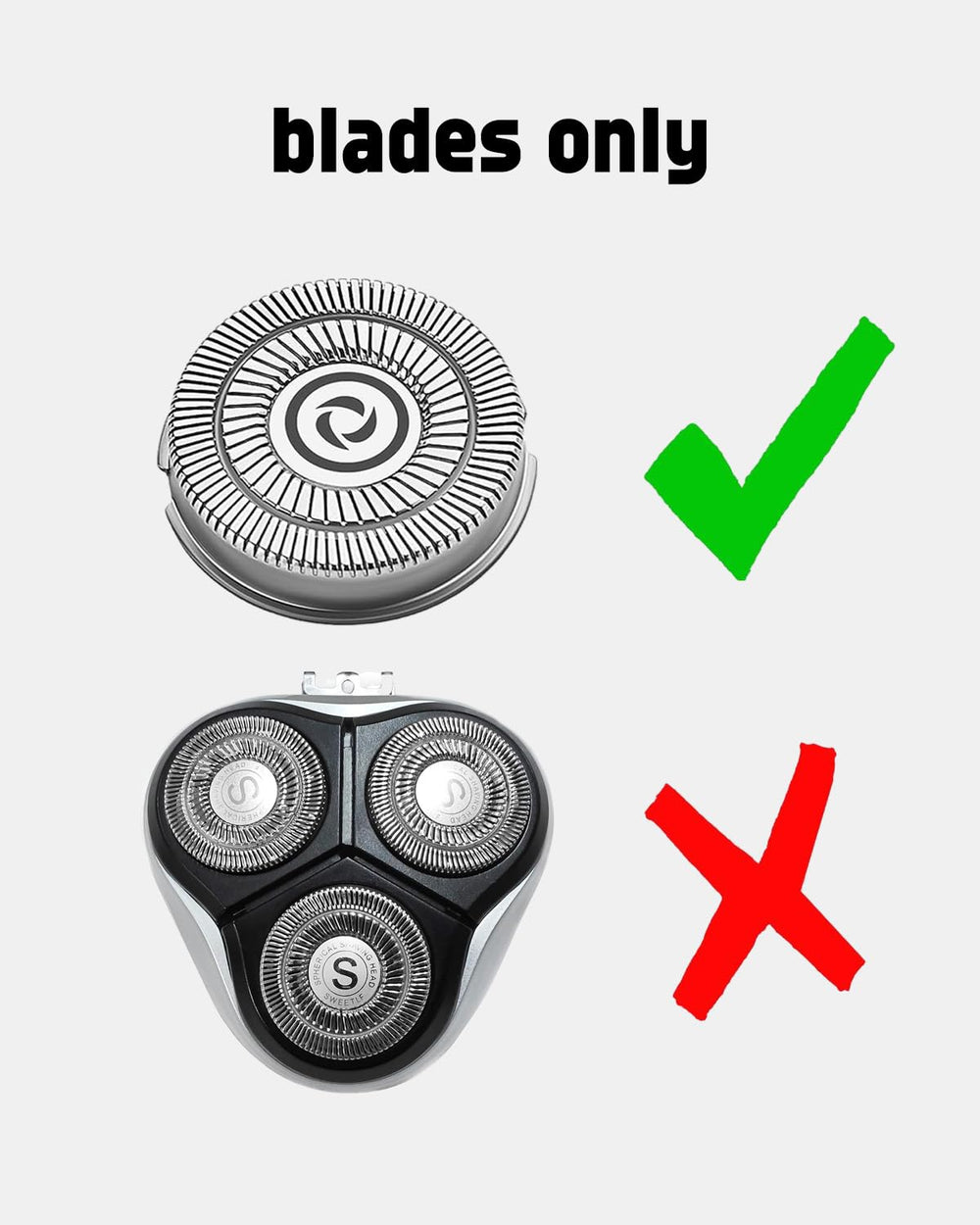 Uijino SweetLF replacement blades with cleaning brushes for hygienic upkeep