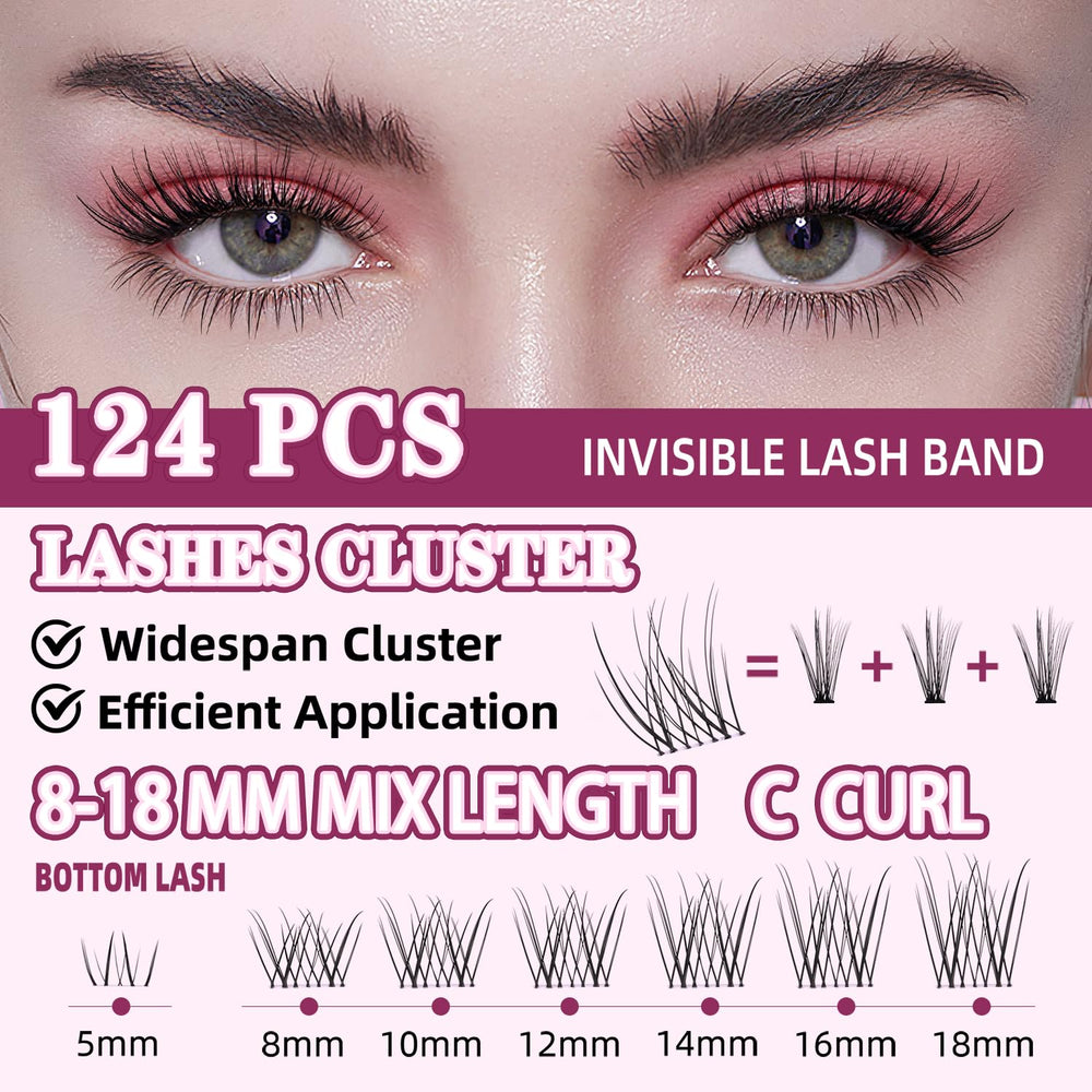 Uilulu bottom lashes 5 mm detail for wispy natural depth
