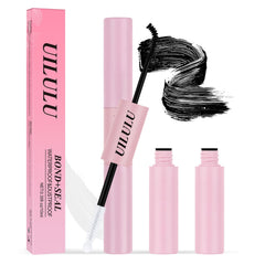 Uilulu Lash Bond & Seal dual-ended tubes with precision tips for clean lash application