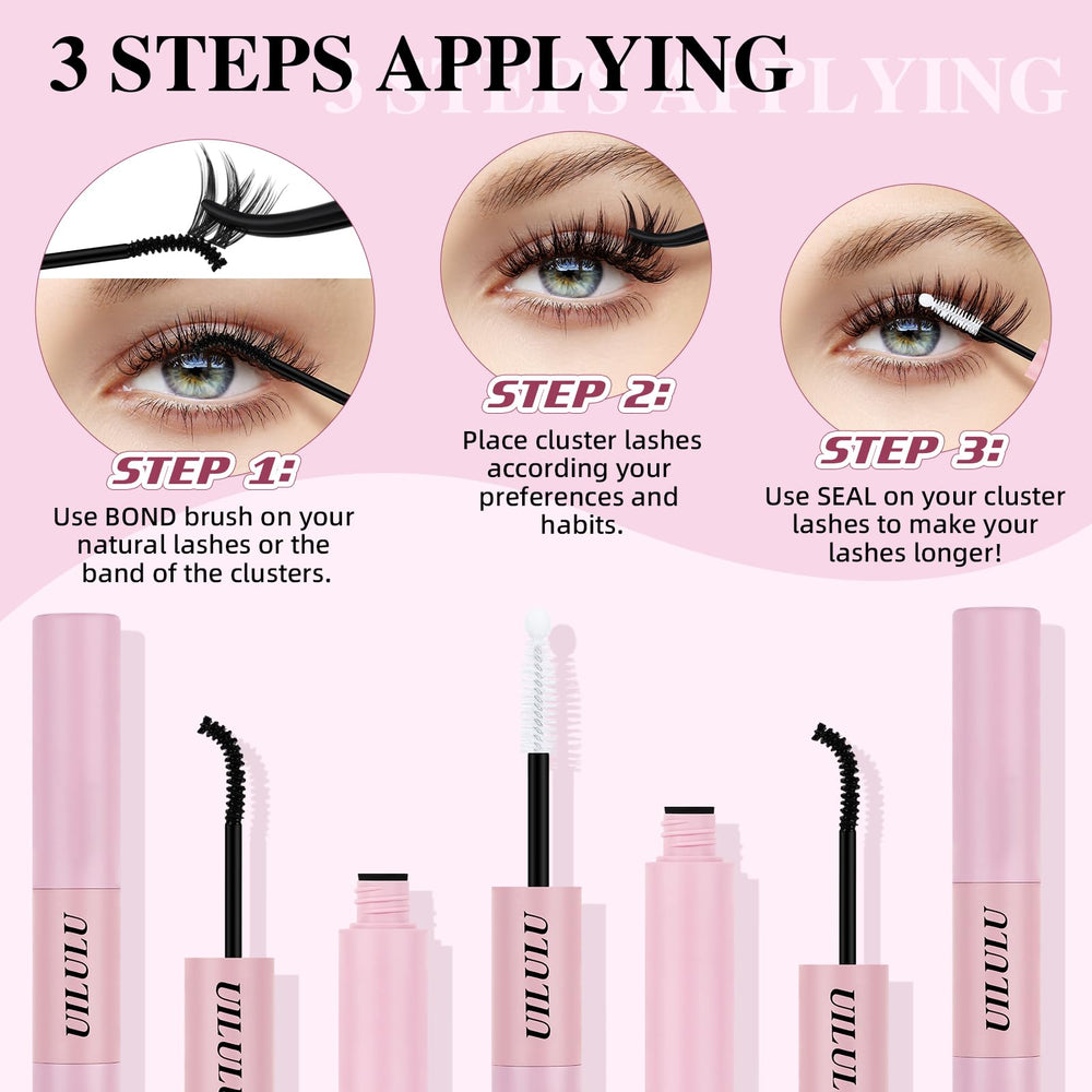 Uilulu waterproof-hold icon shows durable lash adhesion through activities