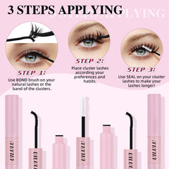 Uilulu waterproof-hold icon shows durable lash adhesion through activities
