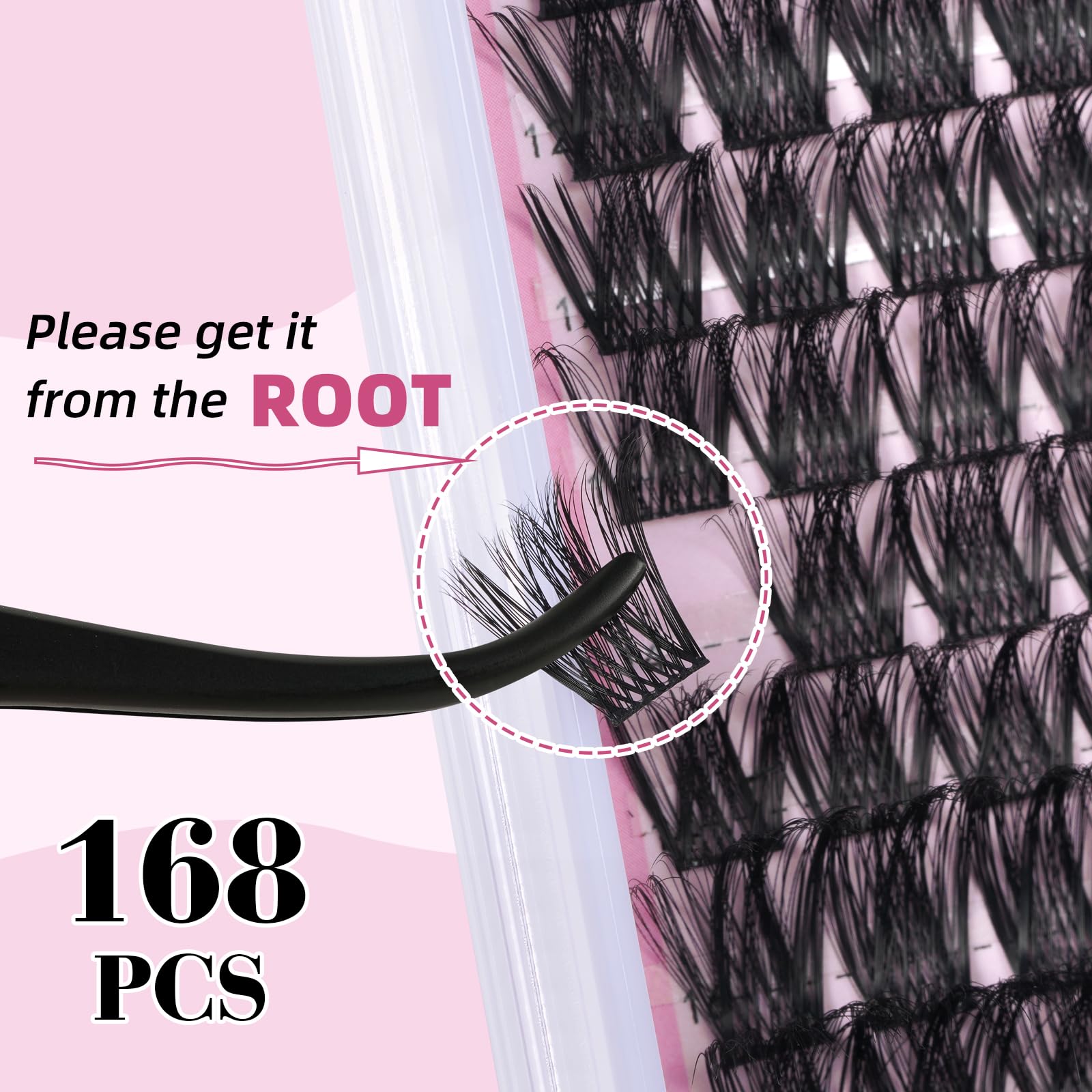 Uilulu Lash Clusters Kit lash remover enables safe cleanup after wear.