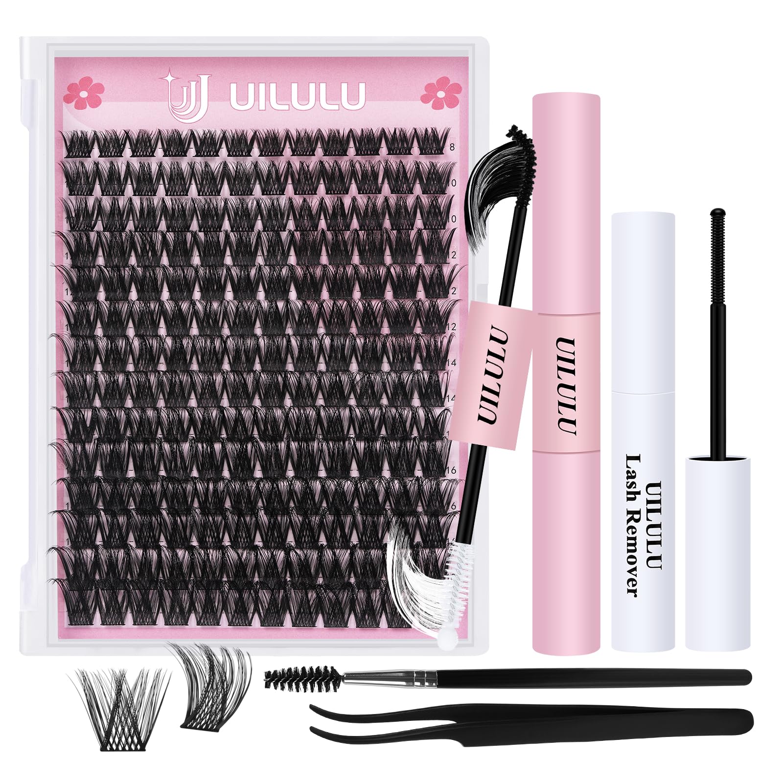 Uilulu Mixed-length 168-count lashes support versatile natural-to-dramatic looks.