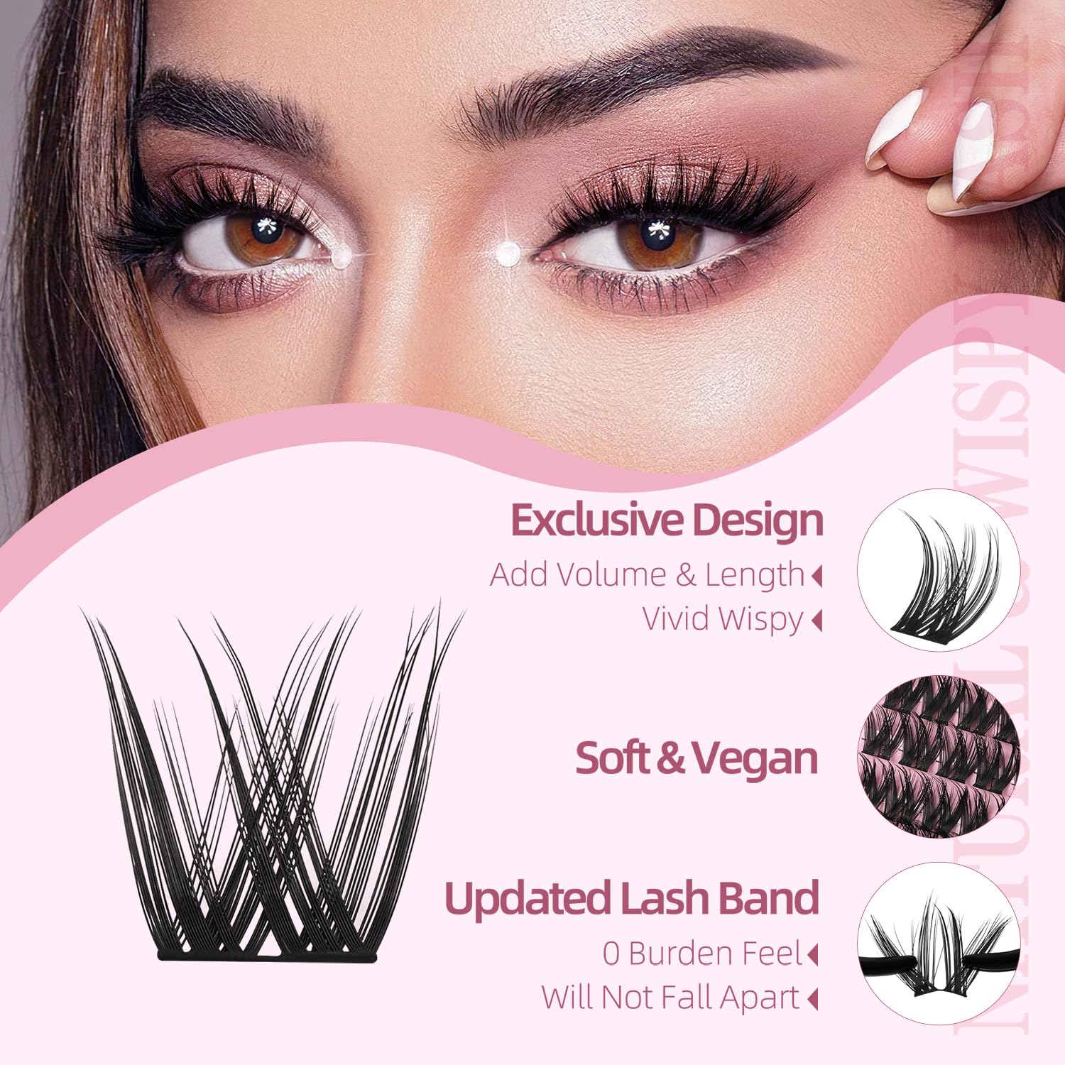 Uilulu lash glue remover helps cleanly unwind clusters after wear.
