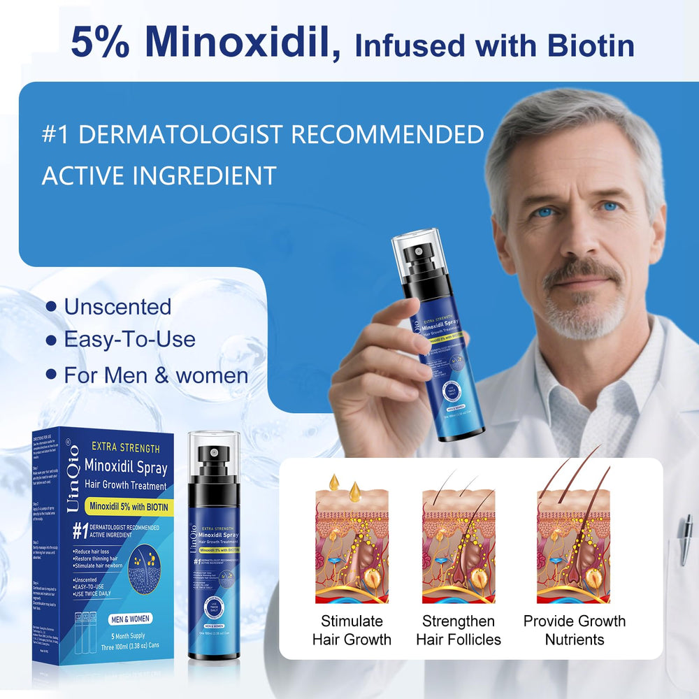 Uinqio professional spray packaging designed for travel-friendly everyday regimen.