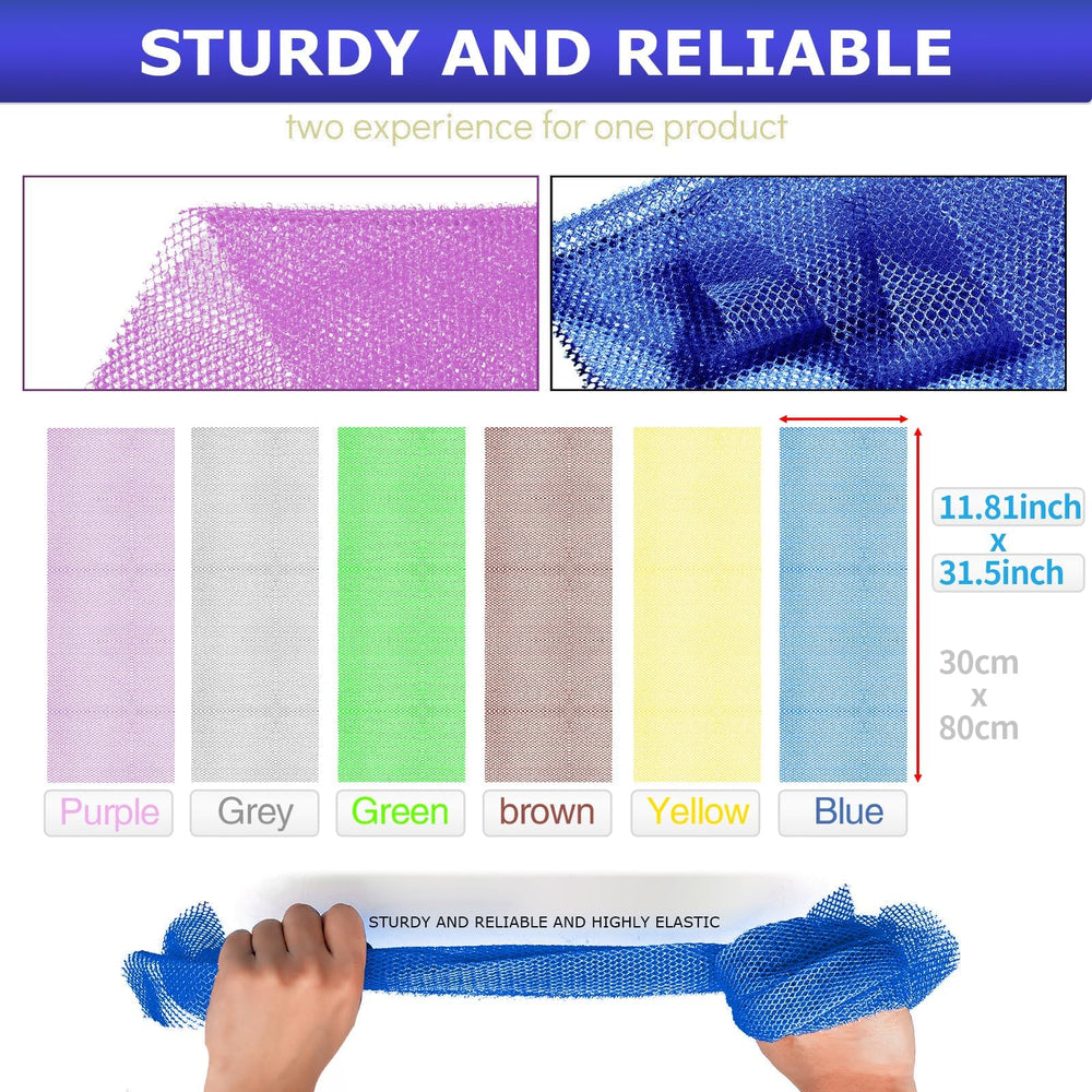 UJFQBH African Net Sponge rich lather from durable nylon for a refreshing cleanse.