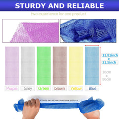 UJFQBH African Net Sponge rich lather from durable nylon for a refreshing cleanse.