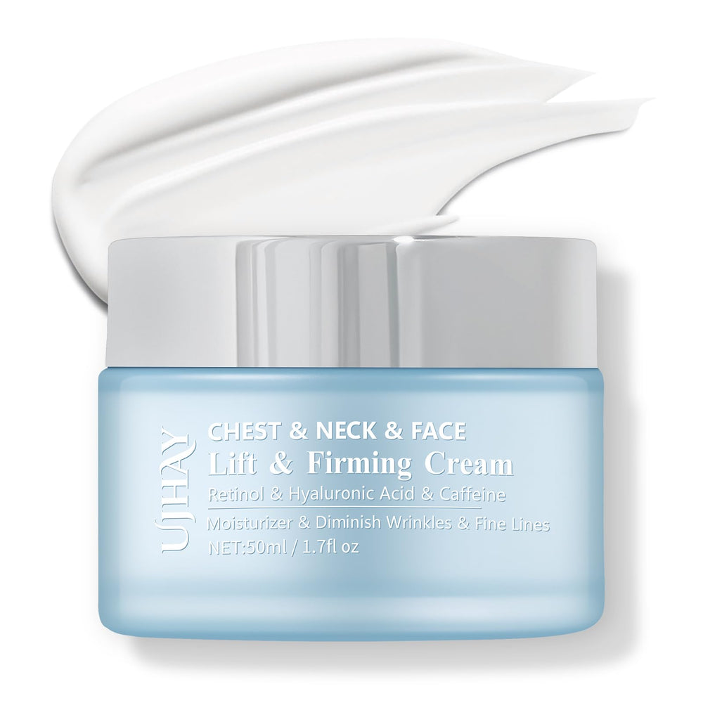 UJHAY Retinol Neck Cream packaging for daily skincare routine