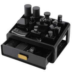 UJQSUN Cologne Organizer, dresser top view, keeps fragrances neatly arranged for easy access