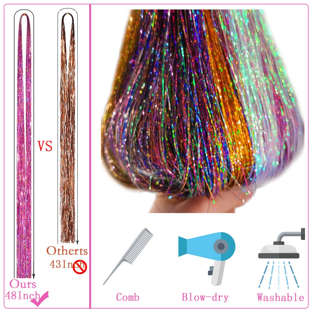 Ukithairtinsel twelve-color tinsel range offers vibrant style options.