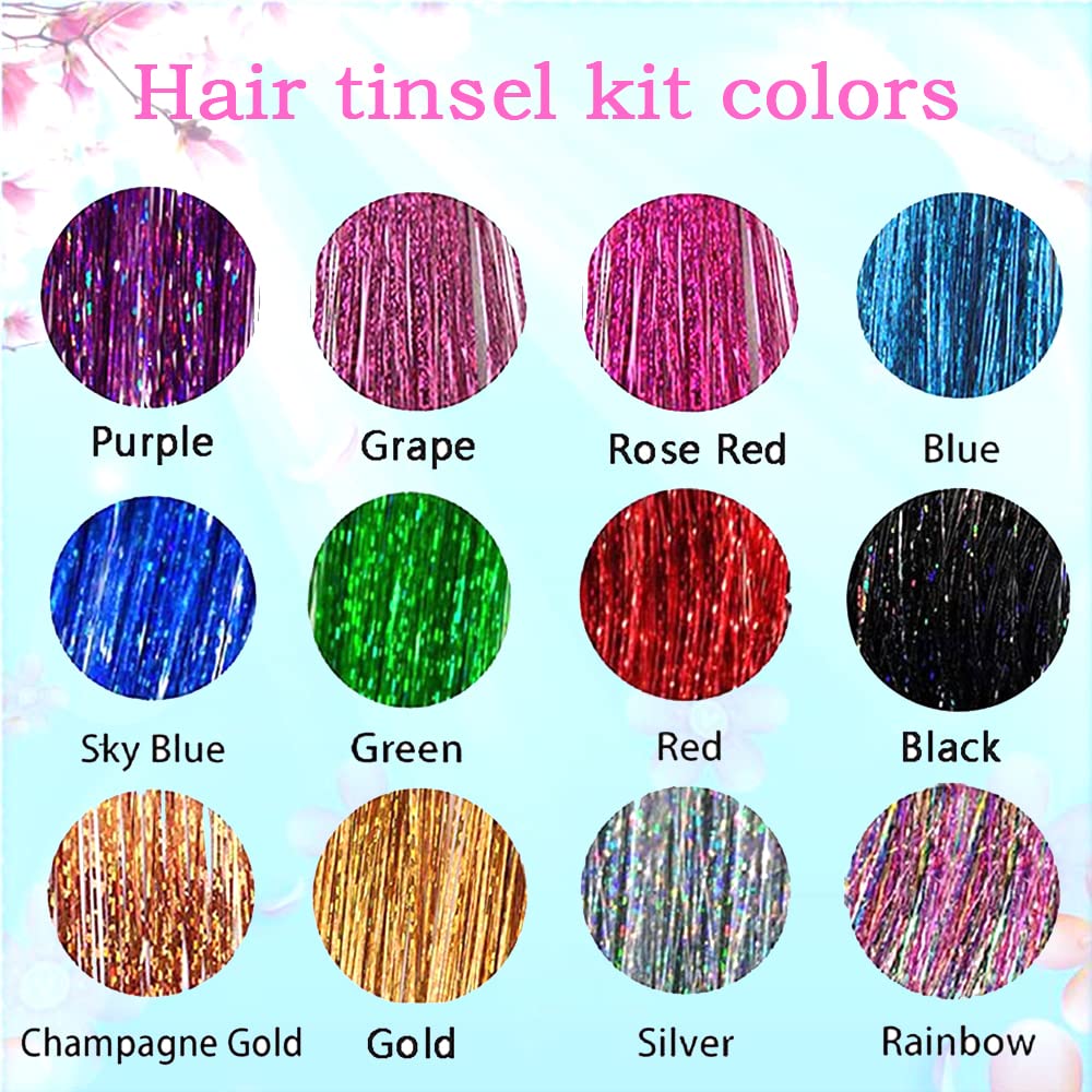Ukithairtinsel heat-resistant polyester tinsel for safe at-home styling.