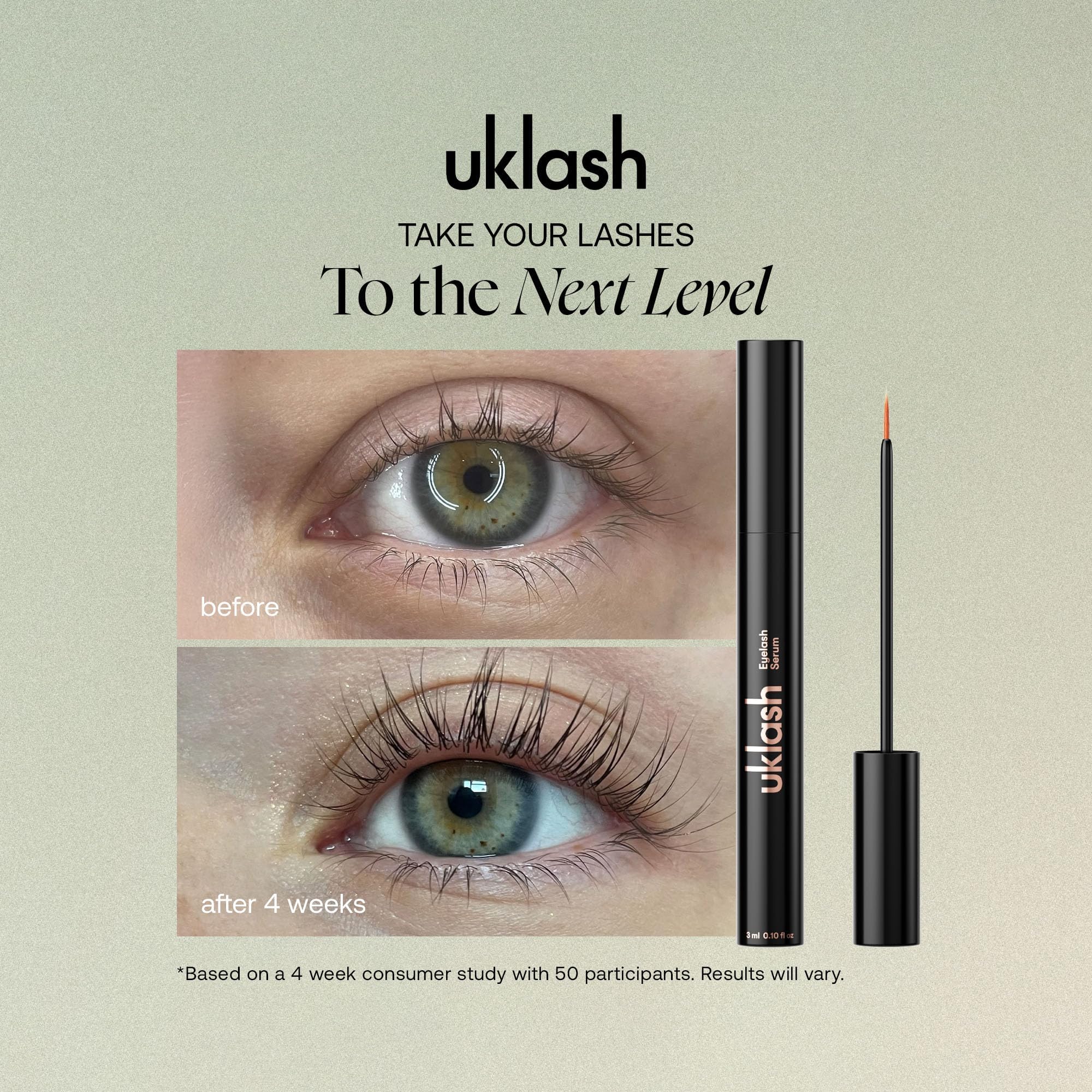 UKLASH packaging outer box highlighting vegan cruelty-free promise