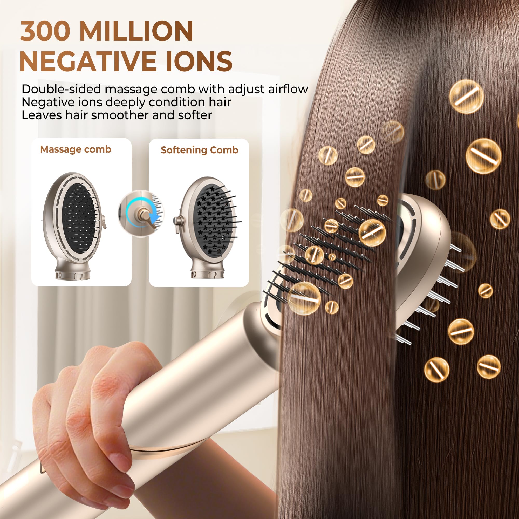 UKLISS 3-channel smoothing comb speeds up drying and smoothing together.