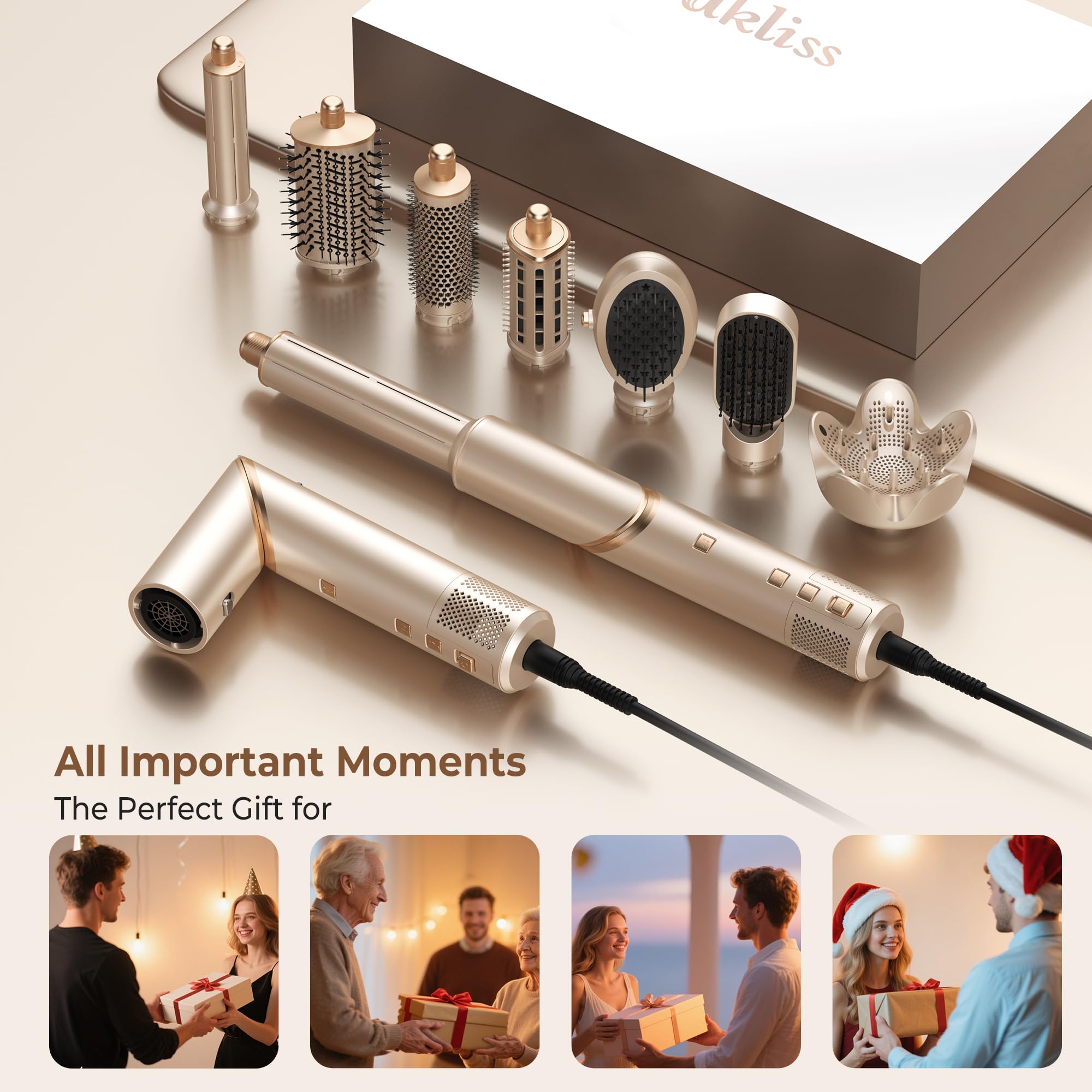 UKLISS gift-ready packaging emphasizes a stylish, practical gift for hair lovers.