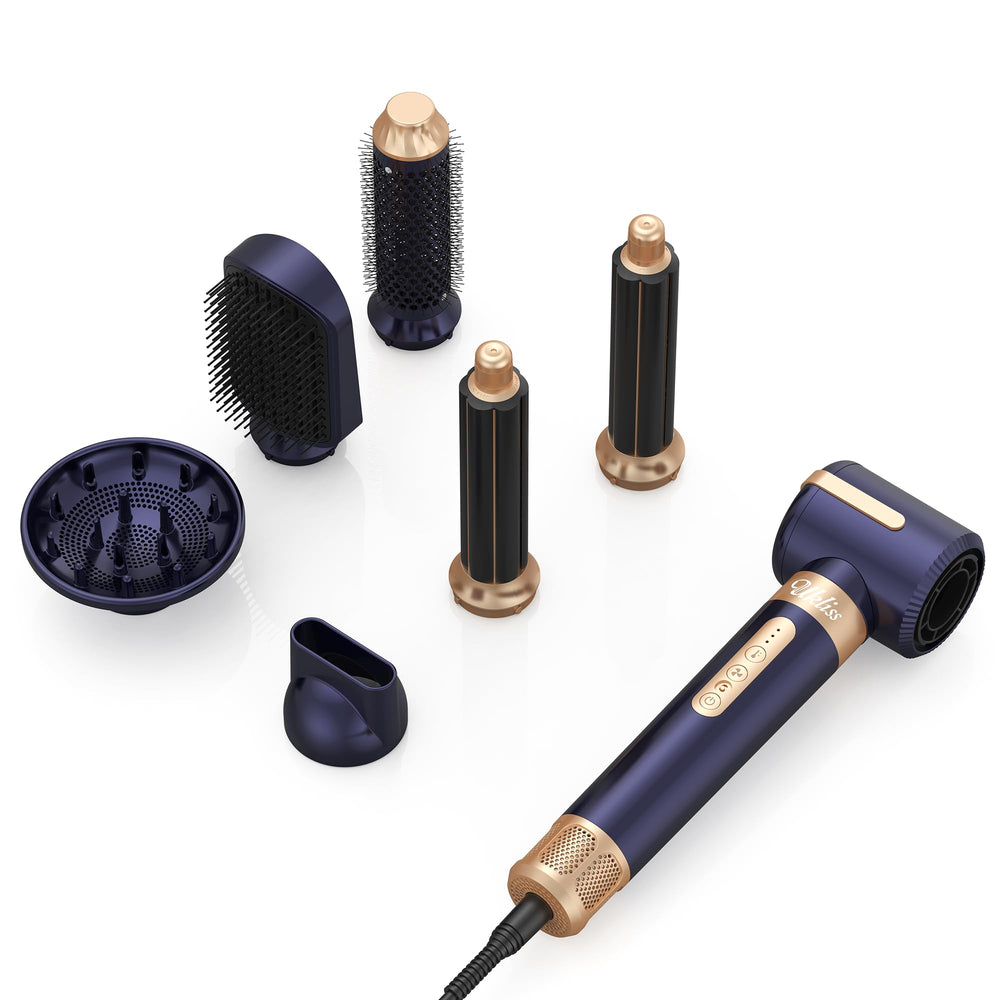 UKLISS 7-in-1 styling tool shown on vanity for professional results.
