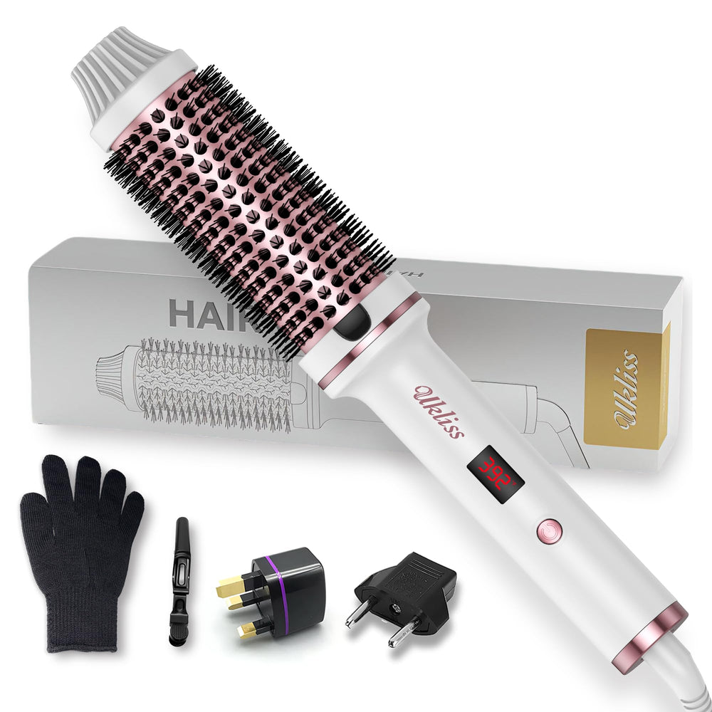 UKLISS Thermal Brush 1.5-inch barrel close-up showing smooth styling and frizz control.