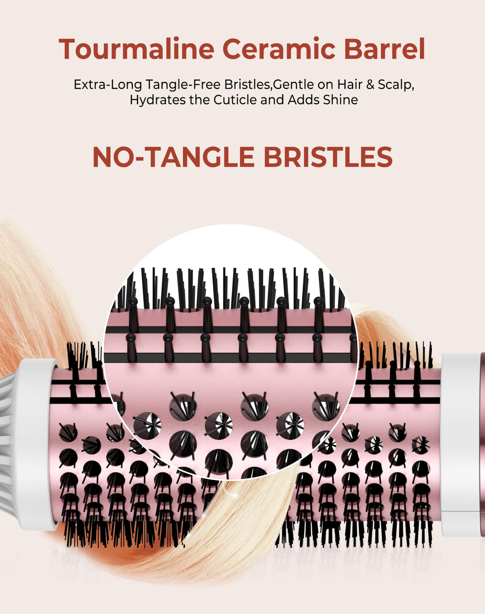 UKLISS Thermal Brush safety features: heat-resistant tip and non-slip grip.