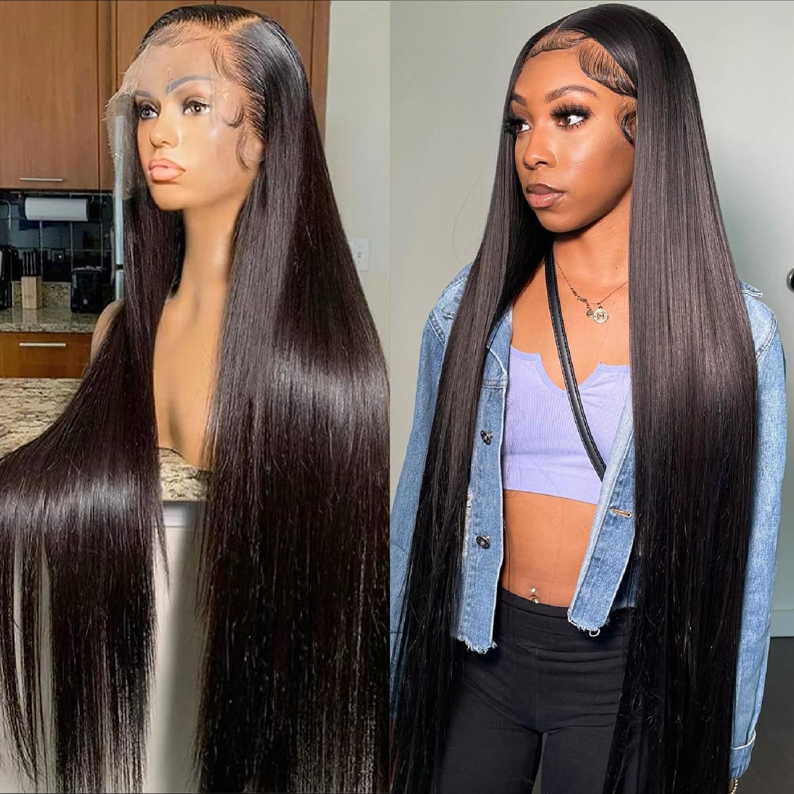UKOWN wig with baby hair detail for natural edge and style