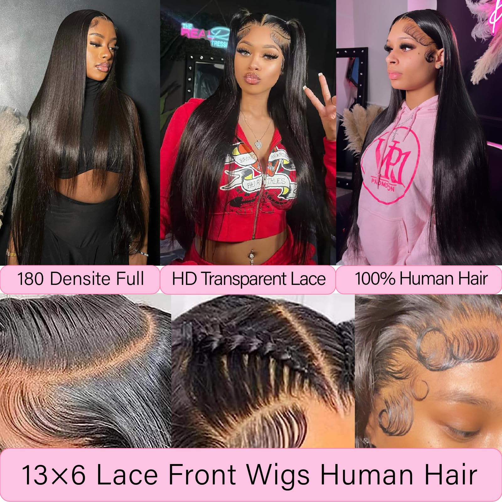 UKOWN straight wig with bleached knots for invisible front hairline realism