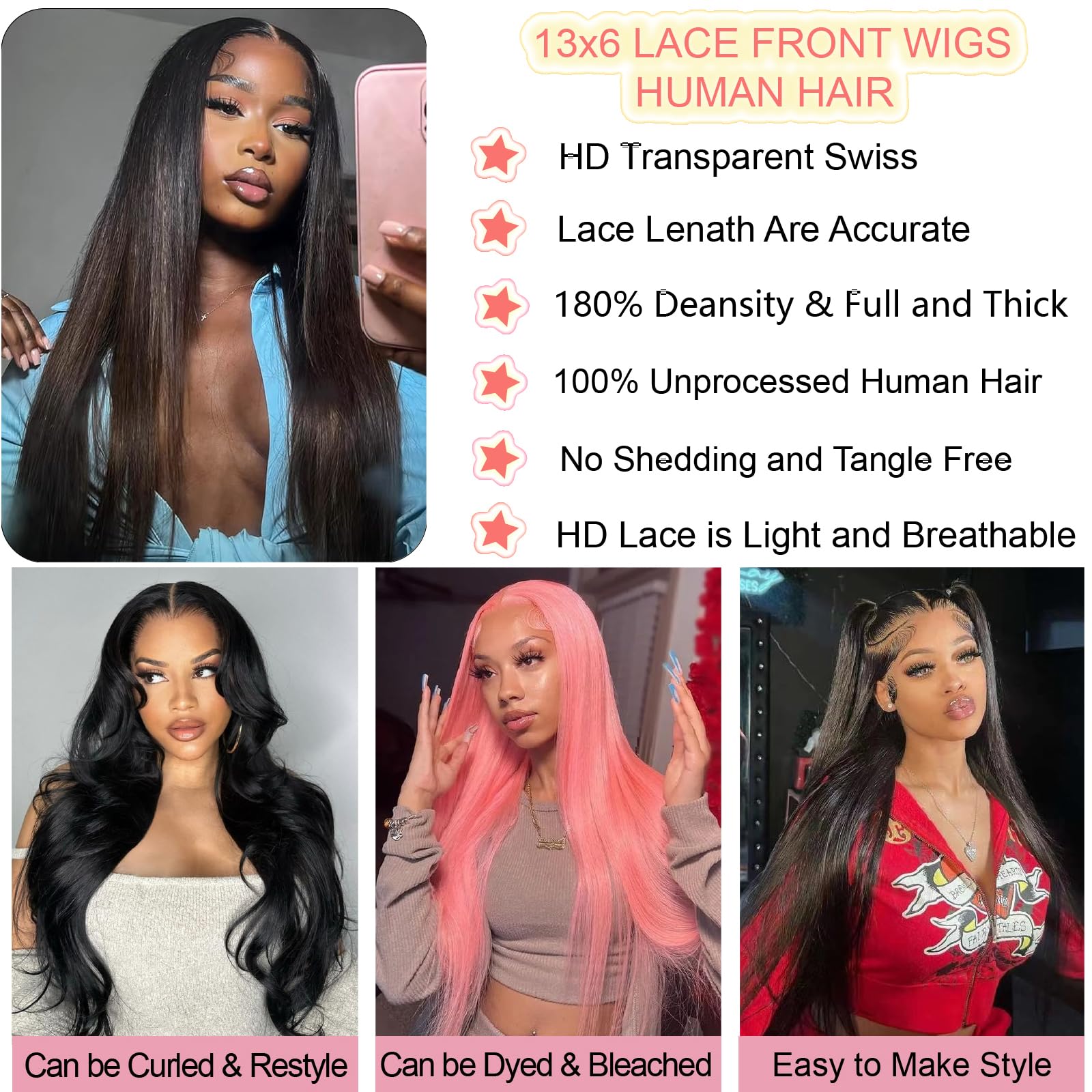UKOWN lace front wig cap detail shows natural part and breathable wear