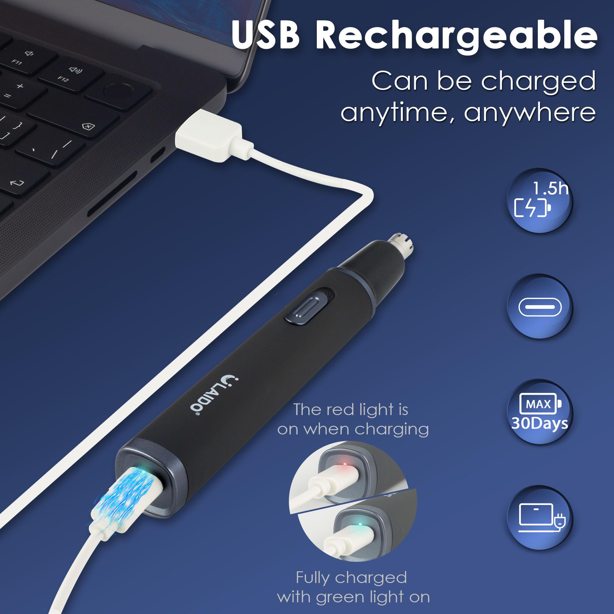 ULAIDO Nose Trimmer travel case for easy carry