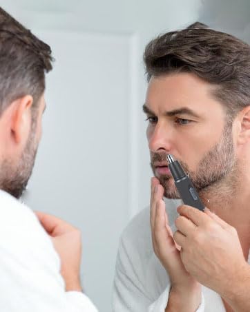 ULAIDO Nose Trimmer washable heads for easy cleaning under faucet