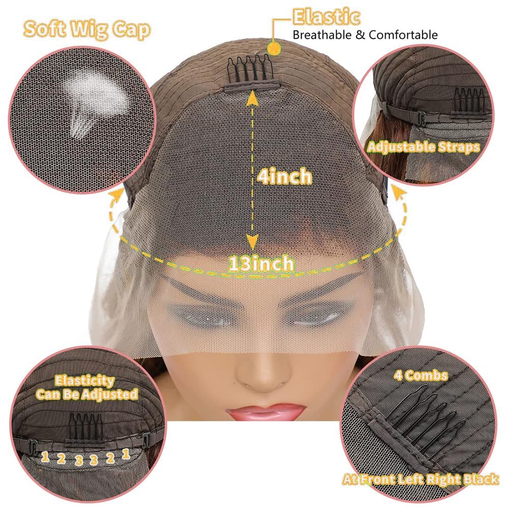 Ulaphence Ombre Light Ash Blonde Wig breathable cap construction for comfort