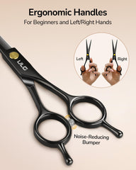 ULG 28-tooth thinning shears close-up illustrating natural-looking texture and balanced bulk removal.