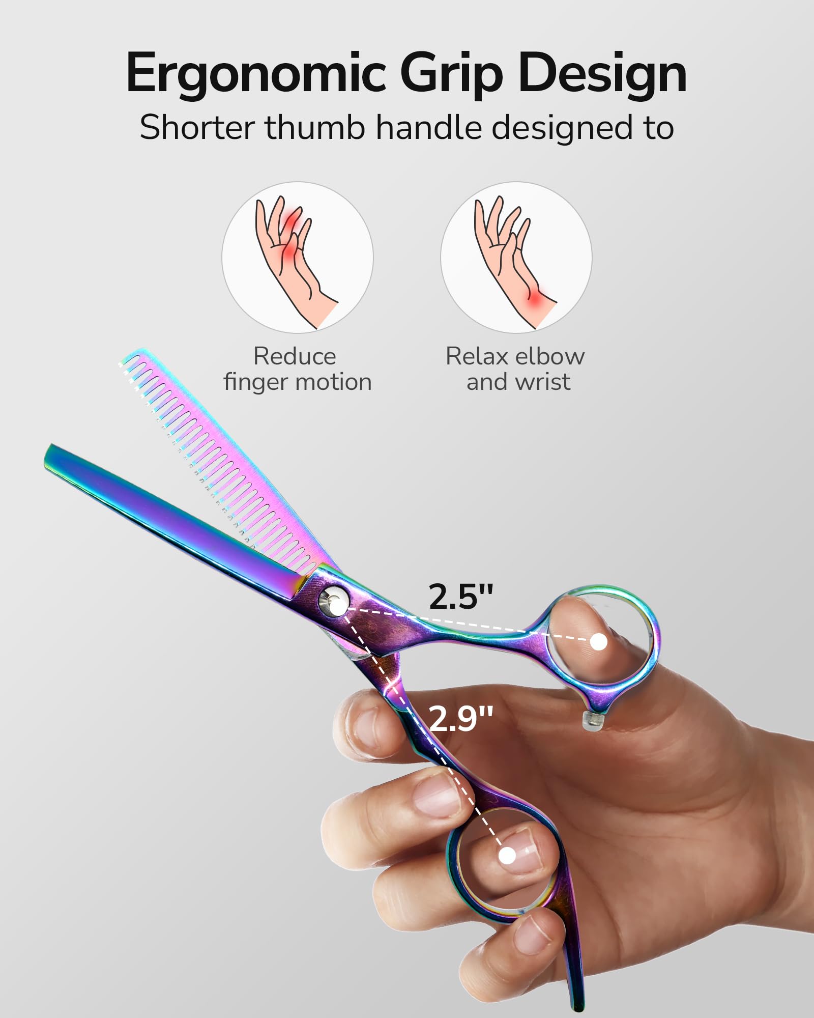 ULG 6.5 inch professional scissors for salon and home use