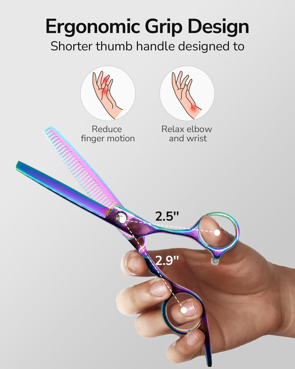ULG 6.5 inch professional scissors for salon and home use