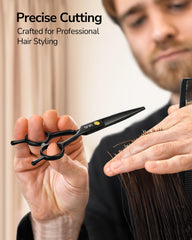 ULG scissors with bigger finger holes for comfortable grip during long sessions