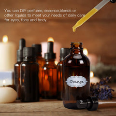 ULG fine mist sprayers amber Boston bottle cap detail demonstrates secure travel use