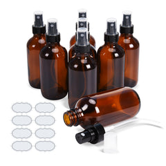 ULG fine mist sprayers amber Boston bottle front view shows UV protection