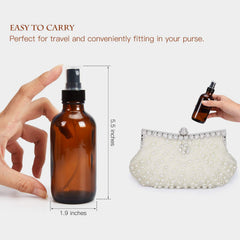 ULG fine mist sprayers amber Boston bottle labeling stickers for organization