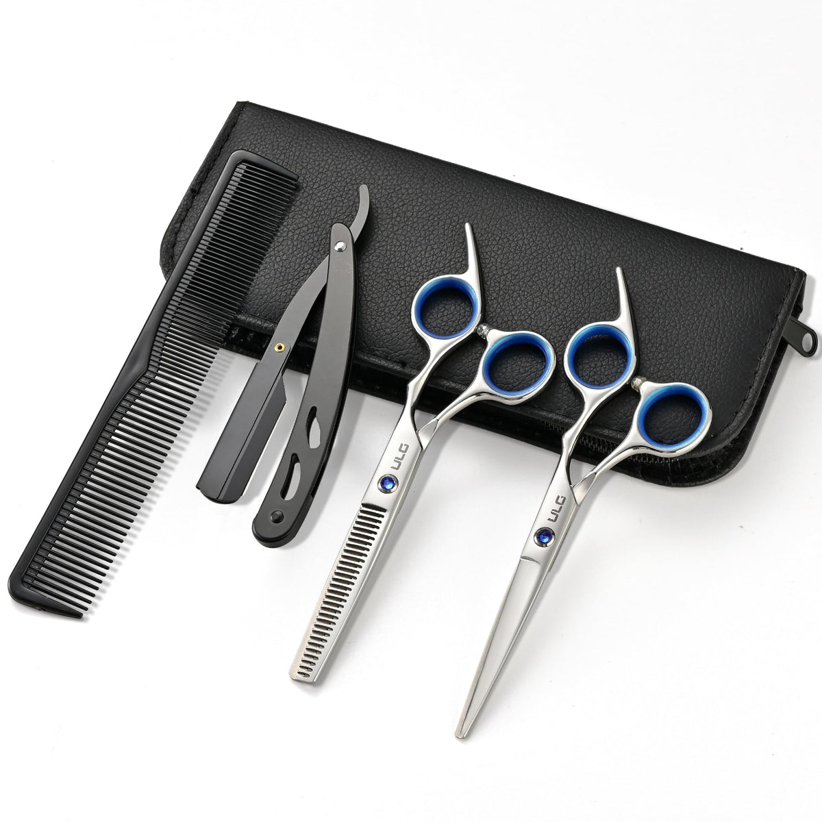 ULG hair cutting scissors 6.5-inch profile for precise professional cuts.