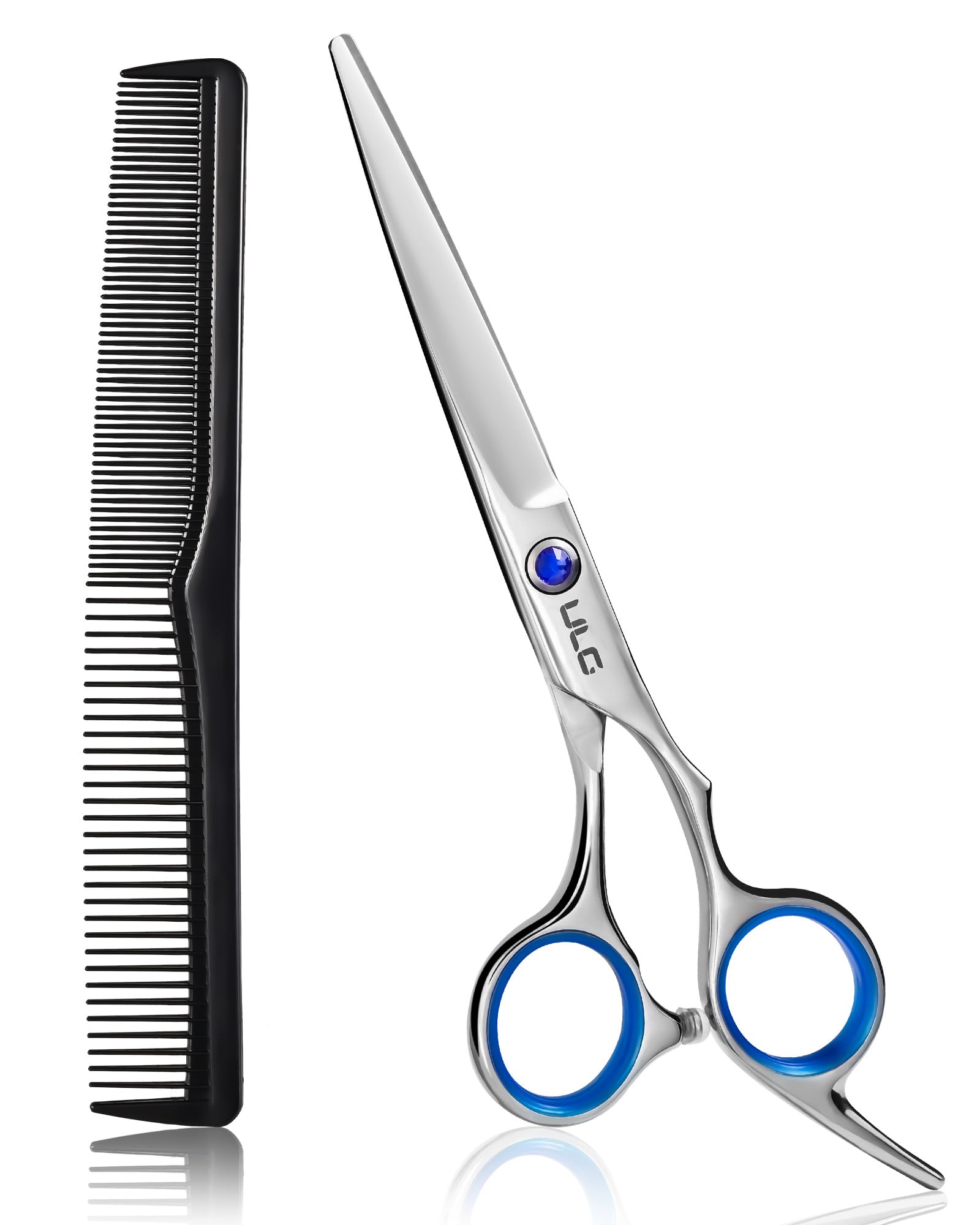 ULG hair cutting scissors with razor-edge blade for precise professional trimming