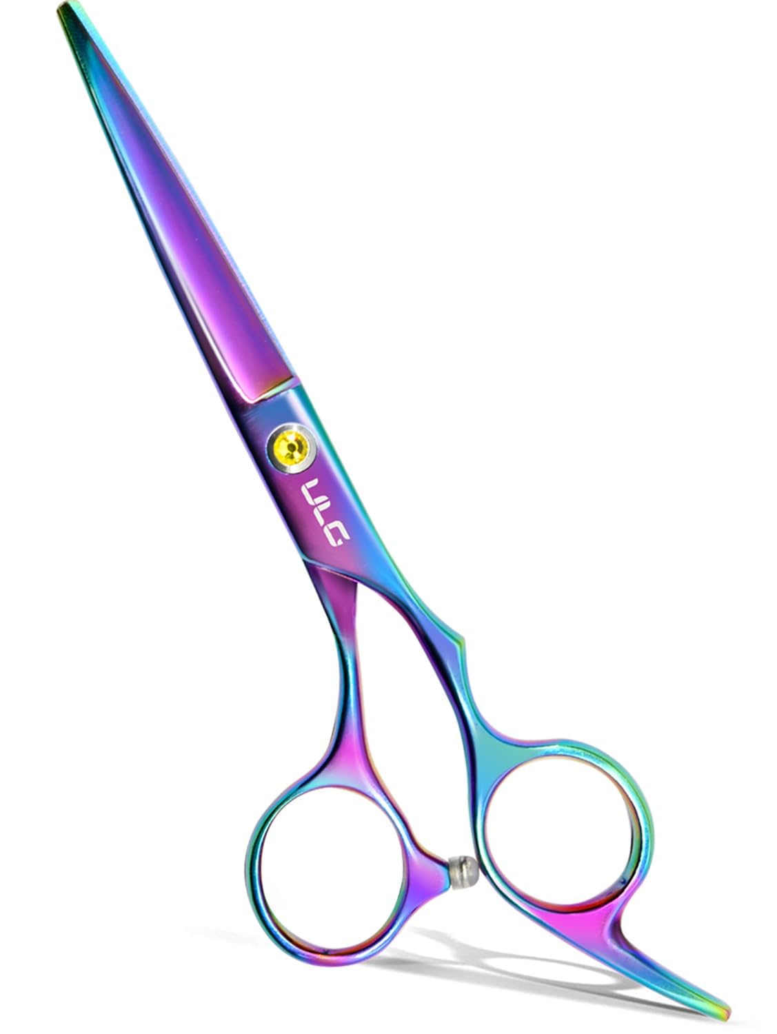ULG hair cutting scissors with razor-edge blades deliver precise professional cuts.