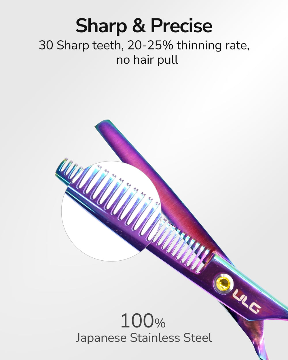 ULG Japanese stainless steel construction for durability and sharpness