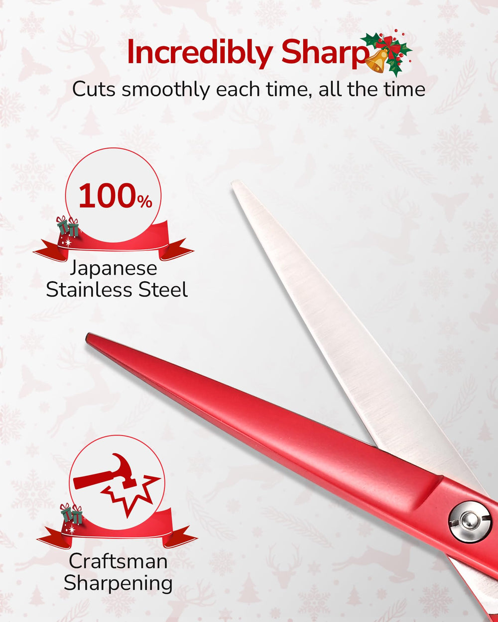 ULG premium Japanese stainless steel blades deliver lasting sharpness