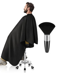 ULG professional hair cutting cape front view with full-body coverage to keep clothes clean