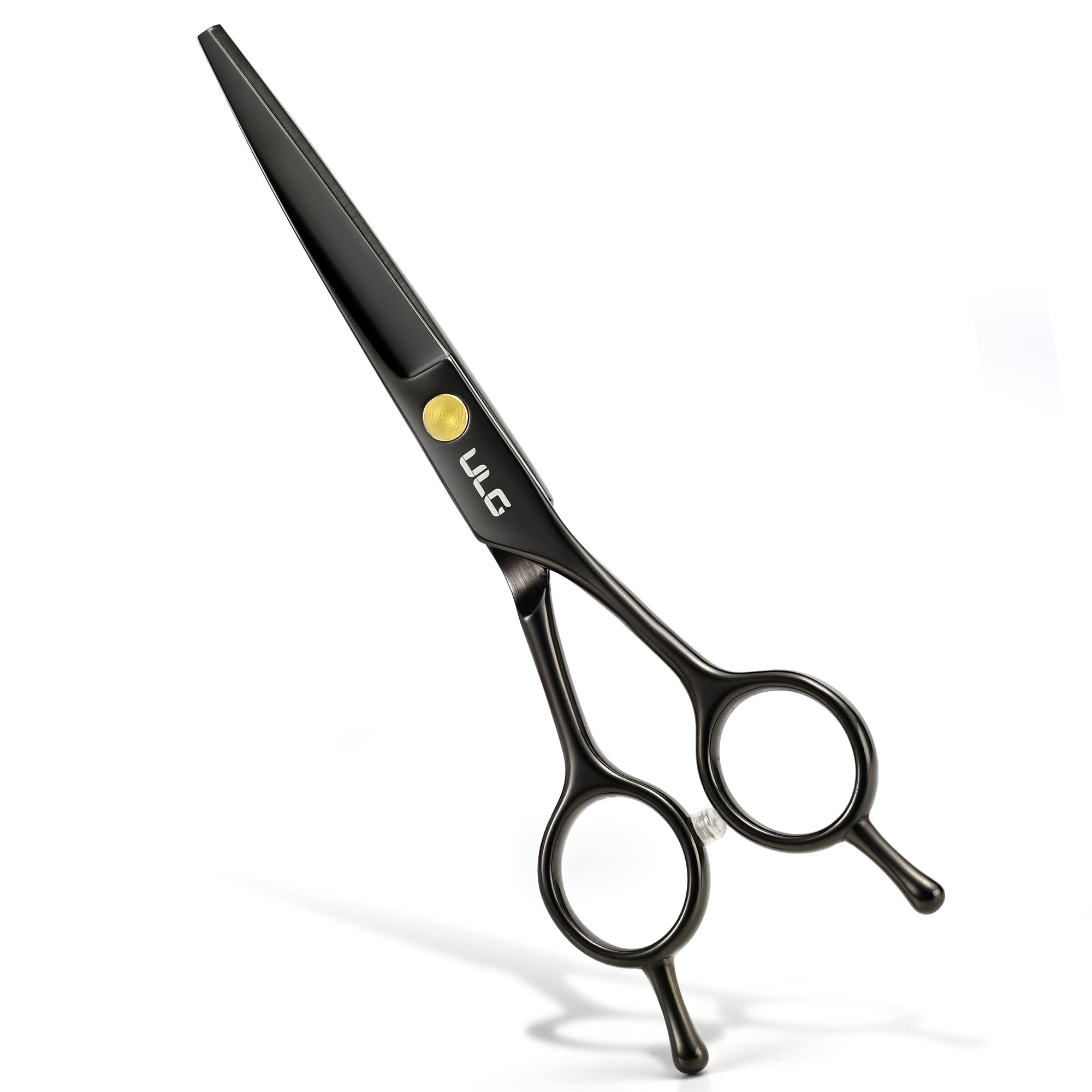 ULG professional hair cutting scissors gloss black finish for precise cuts