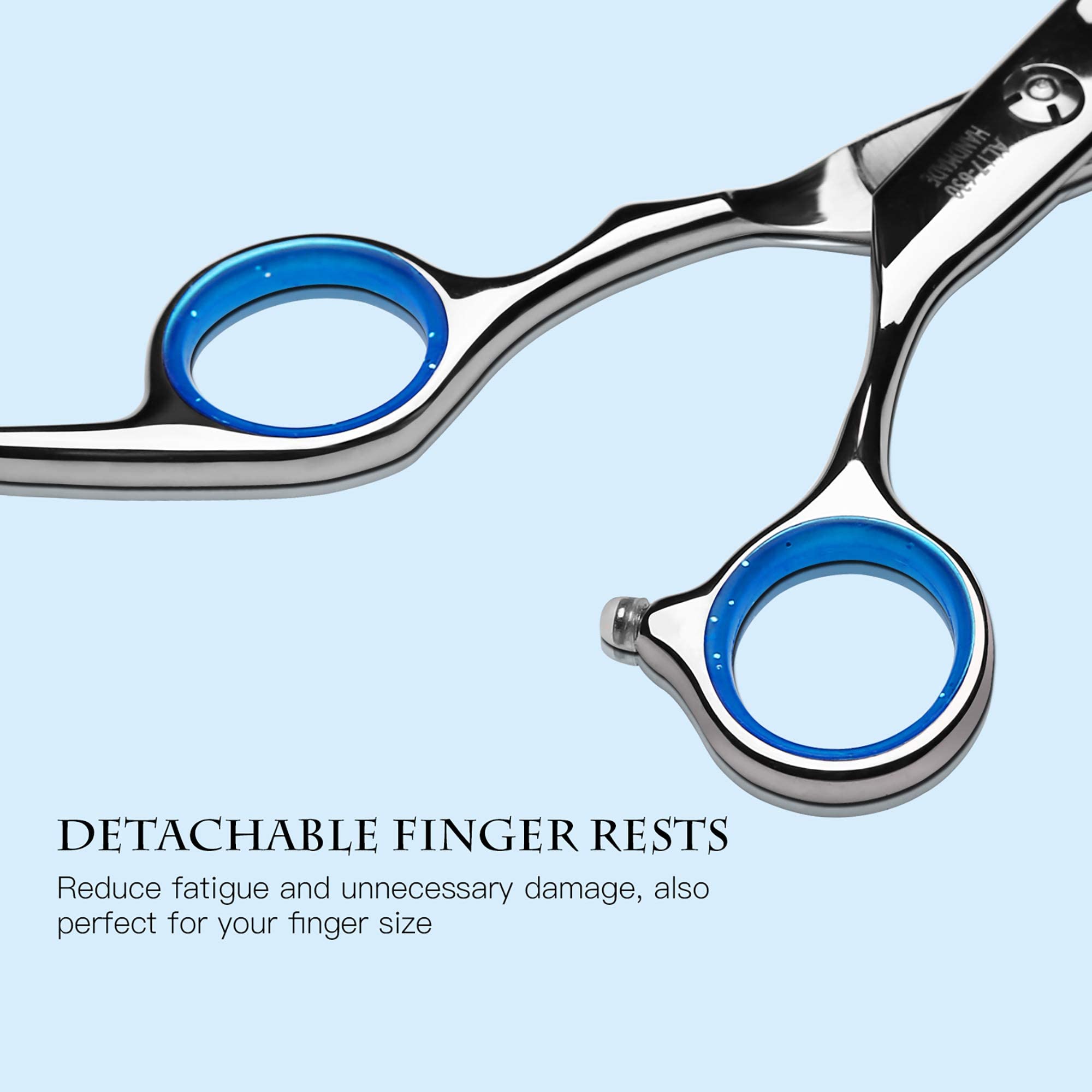 ULG texturizing shears help create layered looks with natural flow.