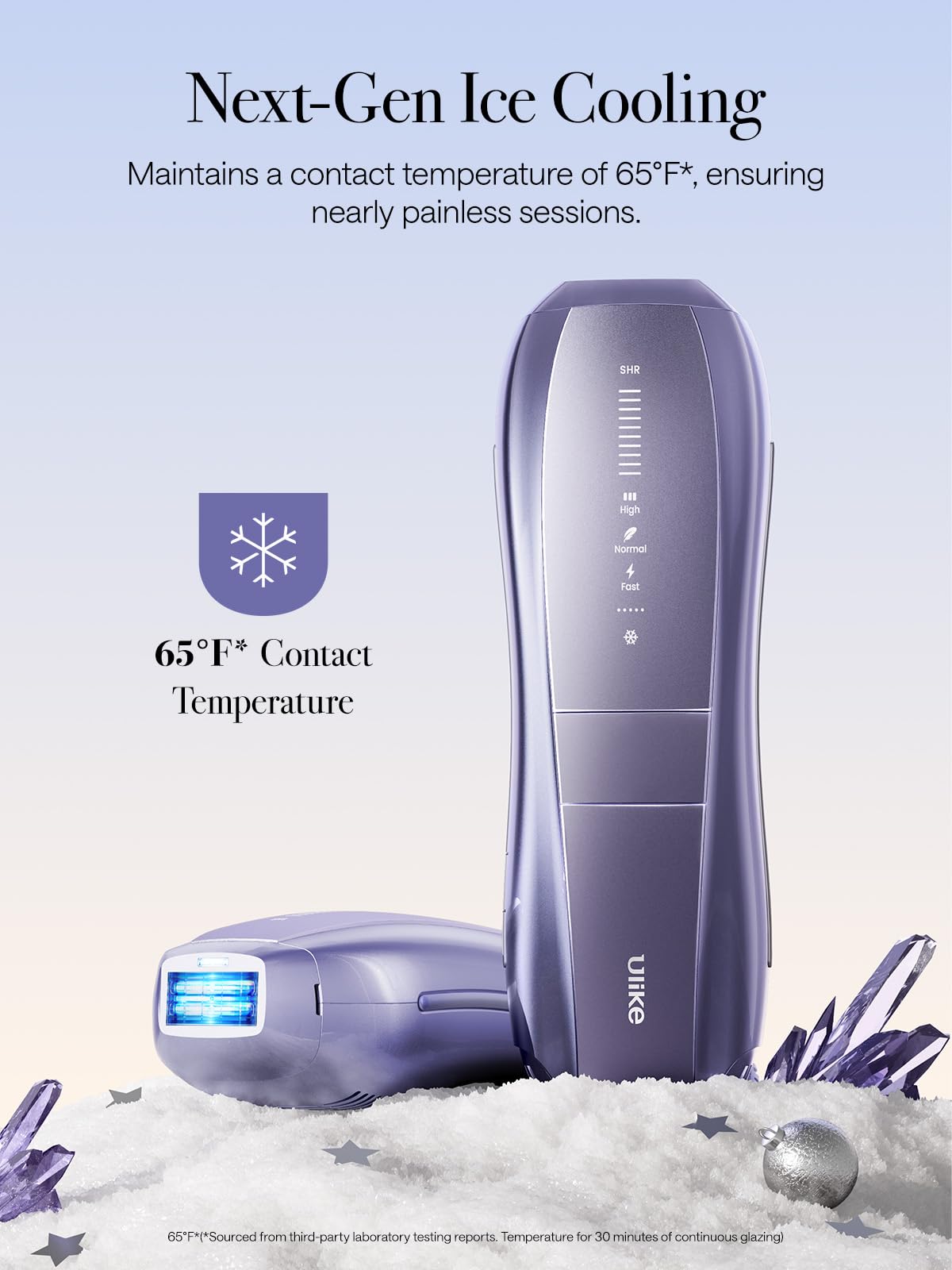 Ulike Air 10 SkinSensor technology maintains safe contact temperature during use.